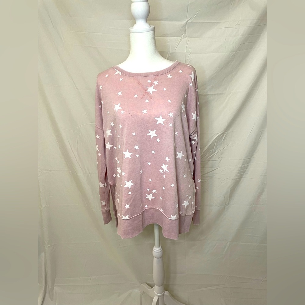 Lucky Brand star loungewear sweatshirt, size S